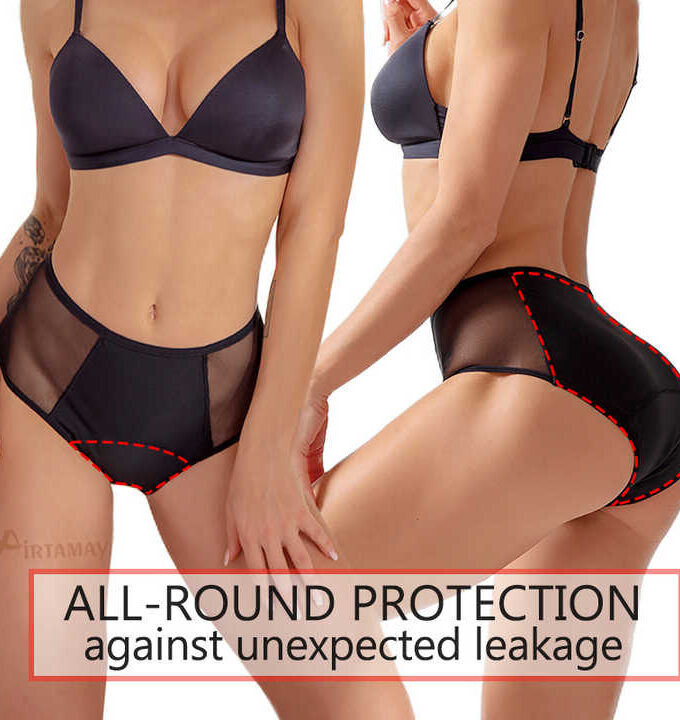 Brief-Style Mesh Period Panties